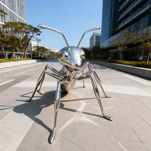 <span class=keywords><strong>Statue</strong></span> d'insecte géante Jardins Sculpture de fourmi moderne en acier inoxydable - Product Image 4