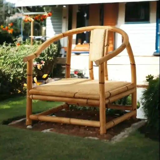 सबसे अच्छी कीमत लक्जरी डिजाइन बांस गार्डन फर्नीचर, लिविंग रूम और बगीचे के लिए आउटडोर इनडोर सोफा कुर्सी