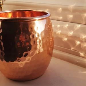 Tasses à Moscow Mule en cuivre pur, tasses à Moscow Mule en cuivre faites à la main, vente en gros de tasses en cuivre, tasse en cuivre avec poignée, vintage martelé - Product Image 1