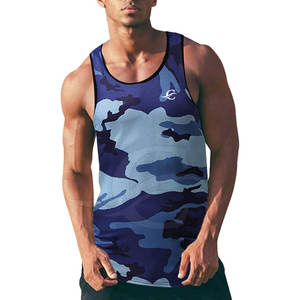 Camiseta sin mangas de algodón 100% poliéster y de alta calidad para hombre, ropa de gimnasio con logotipo personalizable, decoración informal con agujeros, camiseta de entrenamiento de talla grande - Product Image 1