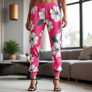 Sublimation Sweat Pants Women's Causal <b>High</b> <b>Waist</b> Fitness Sports Lightweight Slim Fit Jogger <b>Trouser</b> Pants Ladies - Product Image 5