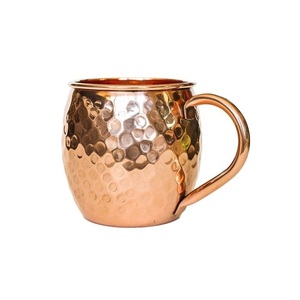 100% Pure Copper <b>Ceramic</b> Cup Handmade Decorative Coffee <b>Mug</b> for Water Drink Unique Vintage Style - Product Image 3