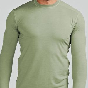 Camisa de manga larga de lana merino para hombre, duradera y ultrafina, ideal para senderismo, camping y viajes - Product Image 4