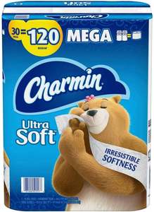 Charmin Ultra Strong Toilet Paper Mega Roll 6 Count 242 hojas por rollo Suave y desechable - Product Image 4