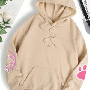 Sudadera con Capucha y Cremallera Completa, Estampada, de Algodón Grueso para Invierno, Estilo Urbano, Moda Femenina 2025, Personalizada, Hecha en Pakistán - Product Image 1
