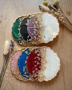 Posavasos de resina elegantes hechos a mano con hecho para mesas rústicas cocinas de granja y regalo único - Product Image 5
