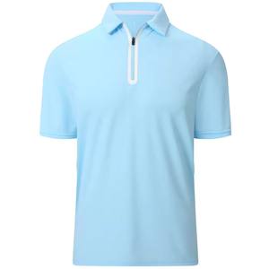 Nouveaux vêtements de sport légers pour hommes, polo décontracté en coton et polyester avec tissu éponge à manches courtes - Product Image 4