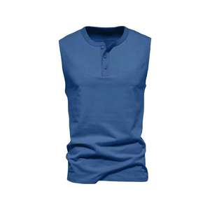 Camisetas sin Mangas Deportivas de Punto, Cuello Redondo, Secado Rápido, Ajuste Muscular, Lisas, para Hombre, de Alta Calidad, para Actividades al Aire Libre - Product Image 2