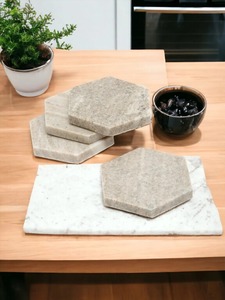 Modern Home Decorative Marble <b>Coaster</b> <b>Set</b> Rectangle Shape Customizable Design High Standard Quality Stocked Everyday Use - Product Image 5