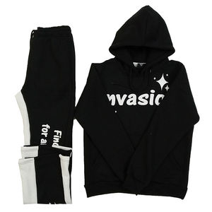 Chándal deportivo de dos piezas con logotipo nuevo 2025 personalizado para hombre, Sudadera ligera y transpirable de secado rápido para correr, Sudadera con capucha para otoño - Product Image 4