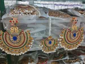Custom Made Best Work Designer <b>Jewelry</b> <b>Sets</b> For Women Unique Handmade Multi Color Pakistani <b>Indian</b> Style <b>Jewelry</b> <b>Sets</b> - Product Image 2
