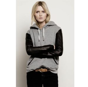 Top Tendance Hommes Zip Up Manches En Cuir Hoodies Casual Streetwear Pull pour Hommes Respirant Personnalisé pour Hommes - Product Image 3