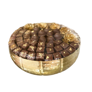 Fabuleux chocolat fait à la main servant qualité or métal chocolat bol bonbons Dessert affichage pour tous les événements au meilleur prix - Product Image 3