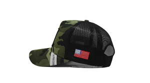 Personnaliser l'impression du logo sur les chapeaux de camionneur Camouflage Logo de broderie personnalisé panneau latéral casquette de sport pour hommes casquette de camionneur vente en gros - Product Image 3