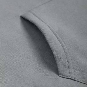 Sweat-shirts d'hiver pour hommes en gris chiné, 100% coton molletonné, logo personnalisé brodé, vente en gros, best-seller - Product Image 2