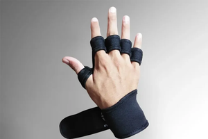 High Quality Half-Finger Integrated Sports Gloves Finger Slits <b>Hand</b> <b>Grips</b> Breathable <b>Adjustable</b> Wrist Strap Durable Palm - Product Image 4
