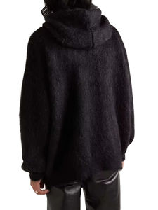 เสื้อฮู้ดมอแฮร์ผู้ชายไซส์ใหญ่ ขายส่ง ผู้ผลิต OEM ผ้าเนื้อนุ่ม อุ่นสบาย จัดส่งรวดเร็ว เสื้อฮู้ดมอแฮร์ผสมผ้าสำหรับผู้ชายแบบมีซิป OEM - Product Image 2