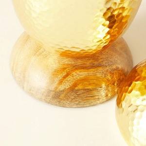 Quemador de Incienso Árabe de Lujo con Tapa, Acabado Dorado Martillado y Base de Madera, Quemador de Ramadán Más Vendido, Decoración del Hogar de Oriente Medio - Product Image 6