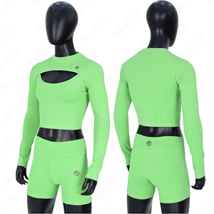 Blaze Chiến Đấu Mặc Của Phụ Nữ Tùy Chỉnh Trọng Lượng Nhẹ Nén Yoga Xà Cạp Thiết Lập Phong Cách Mới Skinny Phù Hợp Với Với Eo Đàn Hồi Mô Hình Rắn - Product Image 1