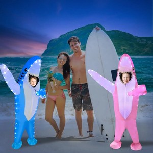 Costume de requin lumineux gonflable pour enfants - Product Image 2