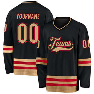 Maillots de hockey sur glace pour hommes sur mesure matériau respirant évacuant l'humidité personnalisation complète de l'équipe disponible service OEM fourni - Product Image 1