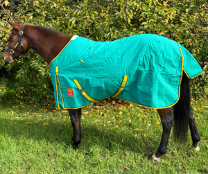 Alfombras de lona de caballo Alfombras de caballo de verano personalizadas Algodón con tela de polialgodón de surcingle cruzado Forro de nailon Precios razonables - Product Image 3