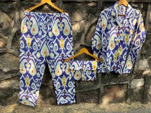 <b>Women's</b> Ultra-Soft 100% Cotton Floral Hand Block Print Pajama Set Light Night Dress with Pants and <b>Shirt</b> for Spring and Summer - Product Image 5