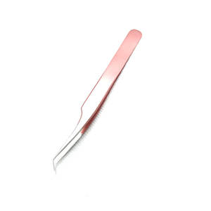 Pince à cils en acier inoxydable avec logo personnalisé de la meilleure qualité Outil de beauté durable de marque privée pour le soin des cils - Product Image 4