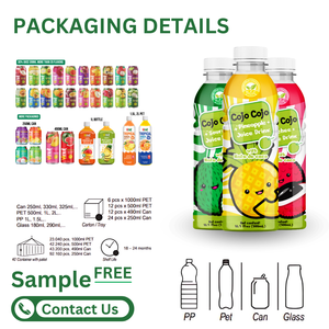 Bebida de jugo de fruta de mango de 500ml con Nata De Coco Cojo DE FÁBRICA DE Vietnam ODM Servicio OEM Diseño gratuito Entrega de muestra gratuita - Product Image 6