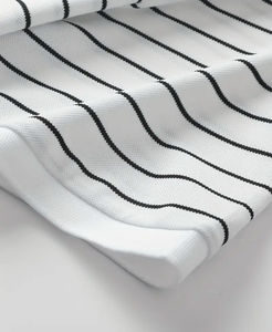 Polo d'été pour hommes OEM en tissu tricoté professionnel 100% coton manches courtes coupe régulière anti-rétrécissement motif rayé imprimé - Product Image 5