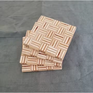 Dessous de verre tendance Accueil Résine créative Épissage Conception différente Dessous de verre en résine multicolore Forme personnalisable au prix de gros - Product Image 5