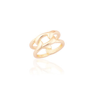Joyería de moda para mujer, anillo de dedo de aleación de moda chapado en oro, anillo de banda clásico, joyas ZevA, anillo unisex, joyería de precio razonable - Product Image 2