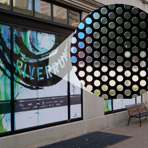 การพิมพ์ดิจิตอล1.4มม. ฟิล์มไวนิลแบบมองผ่านได้, ฟิล์มไวนิลแบบส่องผ่านที่มองเห็นทางเดียวมีรูพรุนไวนิล - Product Image 5