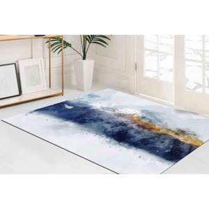 Alfombra con Estampado de Montaña en Acuarela - Alfombra de Chenilla con Diseño de Paisaje, Ideal para Regalo - Product Image 4