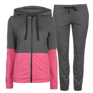 Chándal rosa de algodón para mujer, chándal de 2 piezas de alta calidad, chándal para correr - Product Image 5