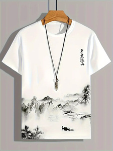 T-shirt à manches courtes col rond 100% coton pour homme haute qualité grande taille 260 grammes poids du tissu différentes couleurs disponibles - Product Image 6