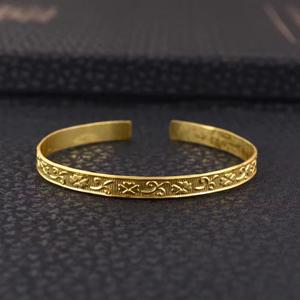 Brazalete de Metal Vintage, Estilo Escultura Moderna China, Joyería para Mujer, Brazalete Étnico Hecho a Mano para Regalo, Exportación - Product Image 1