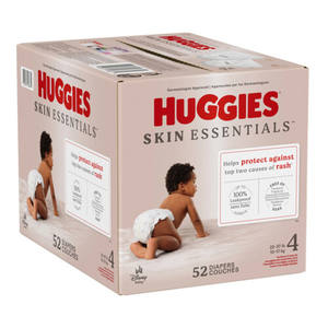Couches pour bébé avec absorption supplémentaire, garde la peau des bébés Huggies au sec et confortable toute la journée - Product Image 1