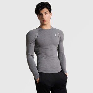GA Men's Compression <b>Long</b> <b>Sleeves</b> Grey <b>Undershirts</b> - Product Image 5
