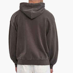 Sweat-shirt à capuche zippé pour homme, personnalisable avec logo sur le devant, couleur unie, coupe classique, 100 % coton French Terry, fermeture éclair automne - Product Image 4