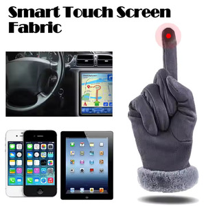 Guantes para exteriores de estilo de moda de invierno personalizados Guantes de moda de cuero cálido de dedo completo guantes de vestir para mujer - Product Image 6