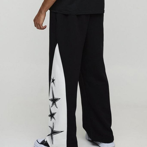 Vente en gros de pantalon baggy de luxe pour hommes, léger et surdimensionné, style décontracté avec logo personnalisé et service OEM disponible - Product Image 3