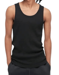 Gilet en coton noir Comfort Aura pour homme Sans manches Doux Respirant Extensible Vêtement conçu pour un usage quotidien - Product Image 5