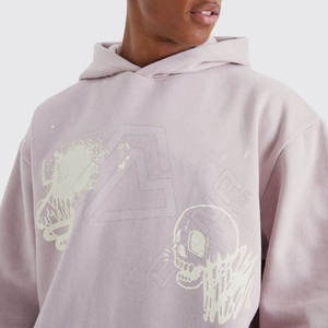 Conjuntos Reversibles Ligeros de Algodón 100% Ecológico y Transpirable para Hombre, Tallas Grandes, Sudadera con Capucha y Pantalones Casuales de Verano - Product Image 3