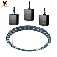 Anneau cinétique Dmx treuil scène cinétique Led faisceau de levage Led cercle anneau lumineux pour discothèque fête Disco