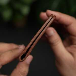 WF Leathercraft No. 108 Slim Ever Card Full-Grain Leather Hand-Stitched Credit Card Wallet Buck <b>Brown</b> Color 5 Year Warranty - Product Image 2