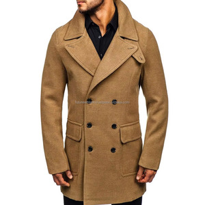 Haute qualité hommes manteau hiver imperméable col montant laine meilleur bouffant manteau hiver laine manteau pour hommes - Product Image 6