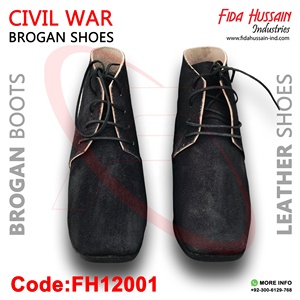 Venta caliente de zapatos de estilo Brogan de alta calidad al por mayor de la guerra civil zapatos y botas de cuero genuino Stock personalizado Brogan botas - Product Image 3