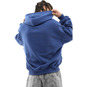 Sweats à capuche surdimensionnés pour hommes avec épaules tombantes 550 gsm Design personnalisé Boxy Fit Sweat à capuche pour hommes Impression bouffante personnalisée Fabricant de sweats à capuche 100% coton - Product Image 3