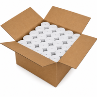 Rouleaux de papier thermique à trois couches sans BPA ni BPS, 80x80mm, papier pour caisse enregistreuse pour boulangerie, café, prix de gros d'usine